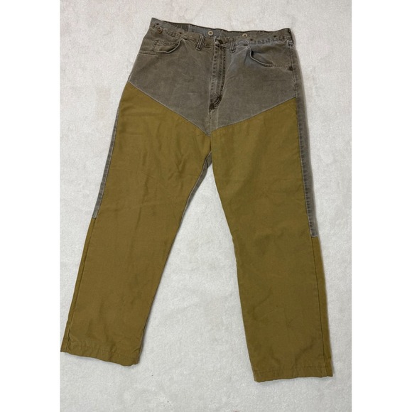 Vintage Wrangler Rugged Wear Brush Guard Jeans Mens 38x30 VUtility Work Pants - Picture 1 of 9